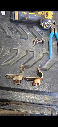 Tailgate side hinges from Dorman do not fit well.