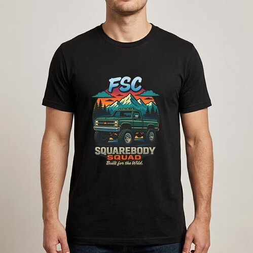 Squarebody Squad Built for the Wild Chevy T Shirt