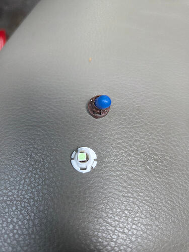 T4.2 LED bulb vs factory incandescent bulb comparison OBS Chevy switch lighting