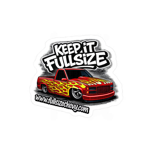Keep It Fullsize FSC Flame Logo Vinyl Sticker Decal for Truck Window, Toolbox, Laptop
