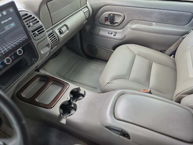 OBS Chevy Escalade Denali console swap finished interior OEM look GMT400