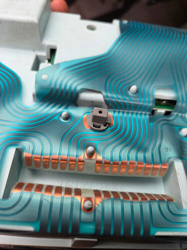 OBS instrument cluster bulb socket detail showing 194 74 bulb location