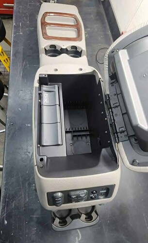 OBS Chevy Escalade console CD player delete storage pocket installed GMT400