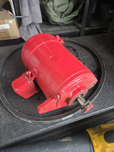 Original 6V Auto-Lite generator with the regulator on its side