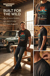 Squarebody Squad Chevy Truck Shirt featuring classic Squarebody pickup design for Chevy truck enthusiasts