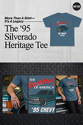 Heartbeat of America Chevy Shirt | Custom Chevy Truck Tee | FullSizeChevy